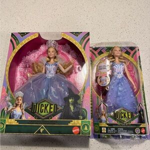 Wicked For Good Glinda Upland Mattel Deluxe & Singing “For Good”DollsNIB In Hand
